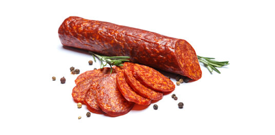 Japanerin Probiert Eine Spanische Wurst Japanerin Probiert Eine Spanische Wurst